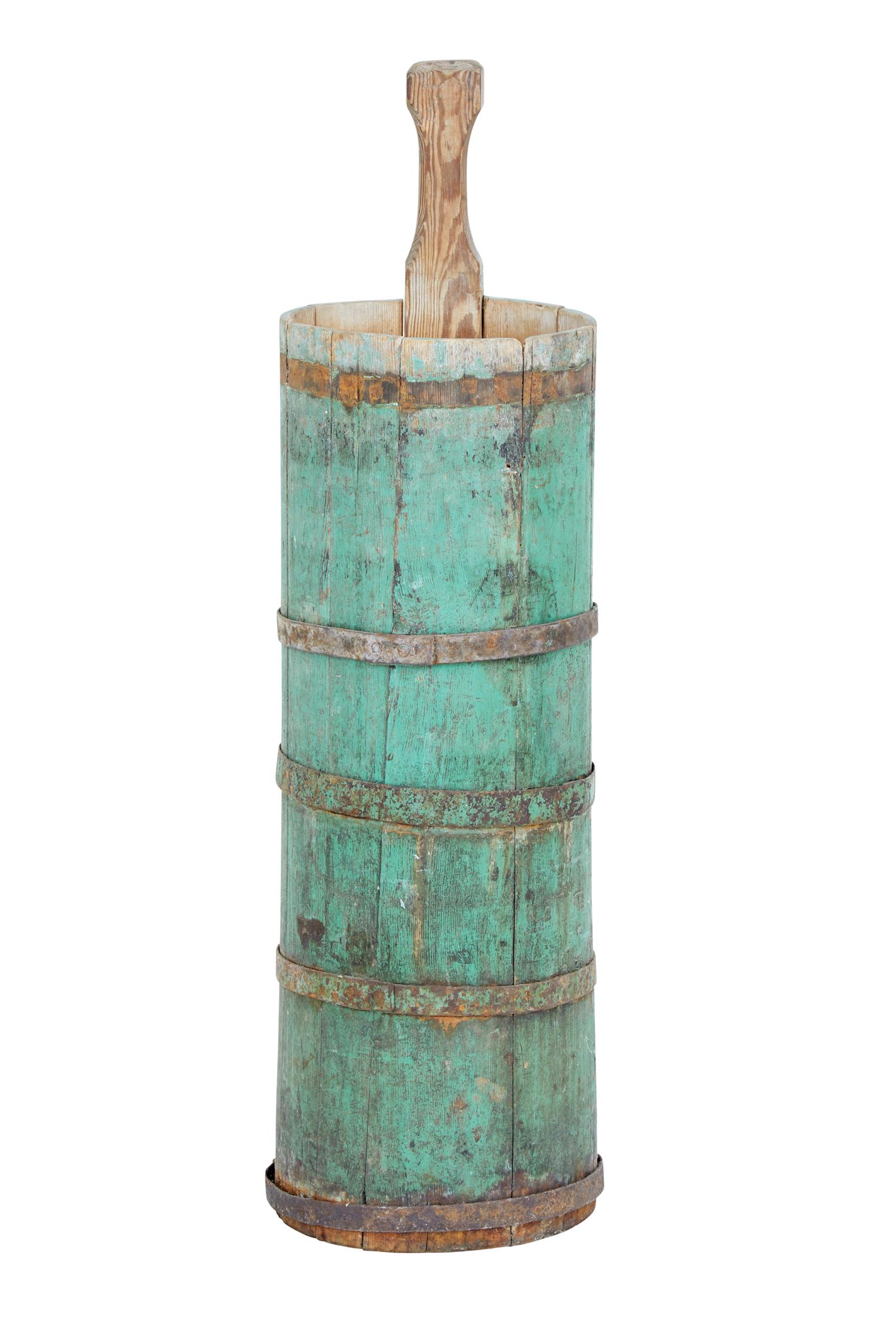 19th Century Traditional Swedish Painted Pine Butter Churn (1 of 1) 19th Century Traditional Swedish Painted Pine Butter Churn (1 of 1)
