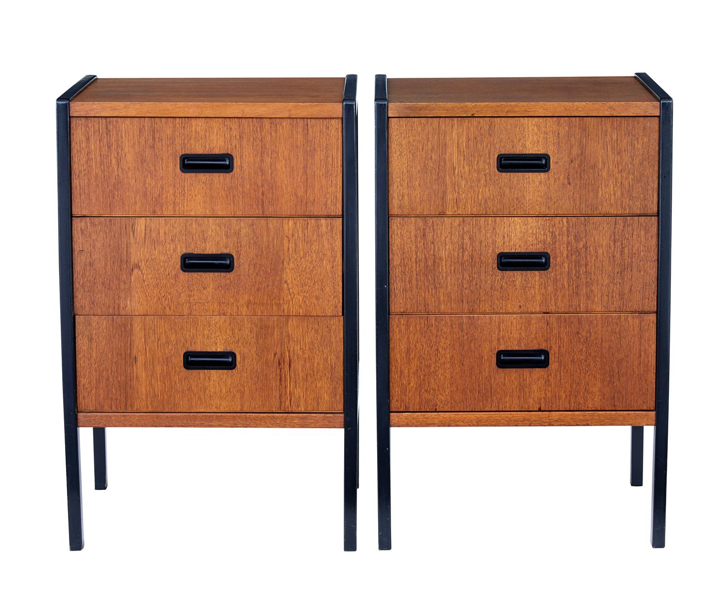 Pair of Mid 20th Century Scandinavian Teak Bedside Chests by Bodafors (1 of 1) Pair of Mid 20th Century Scandinavian Teak Bedside Chests by Bodafors (1 of 1)