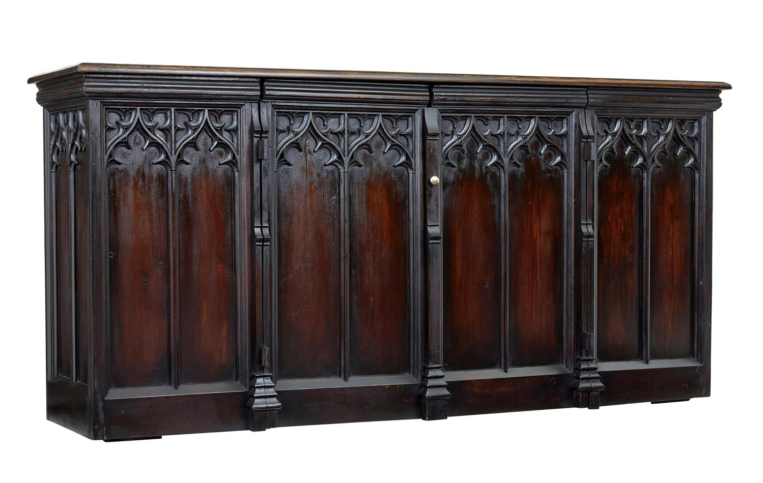 Reclaimed Oak & Pine Gothic Buffet Sideboard (1 of 1) Reclaimed Oak & Pine Gothic Buffet Sideboard (1 of 1)