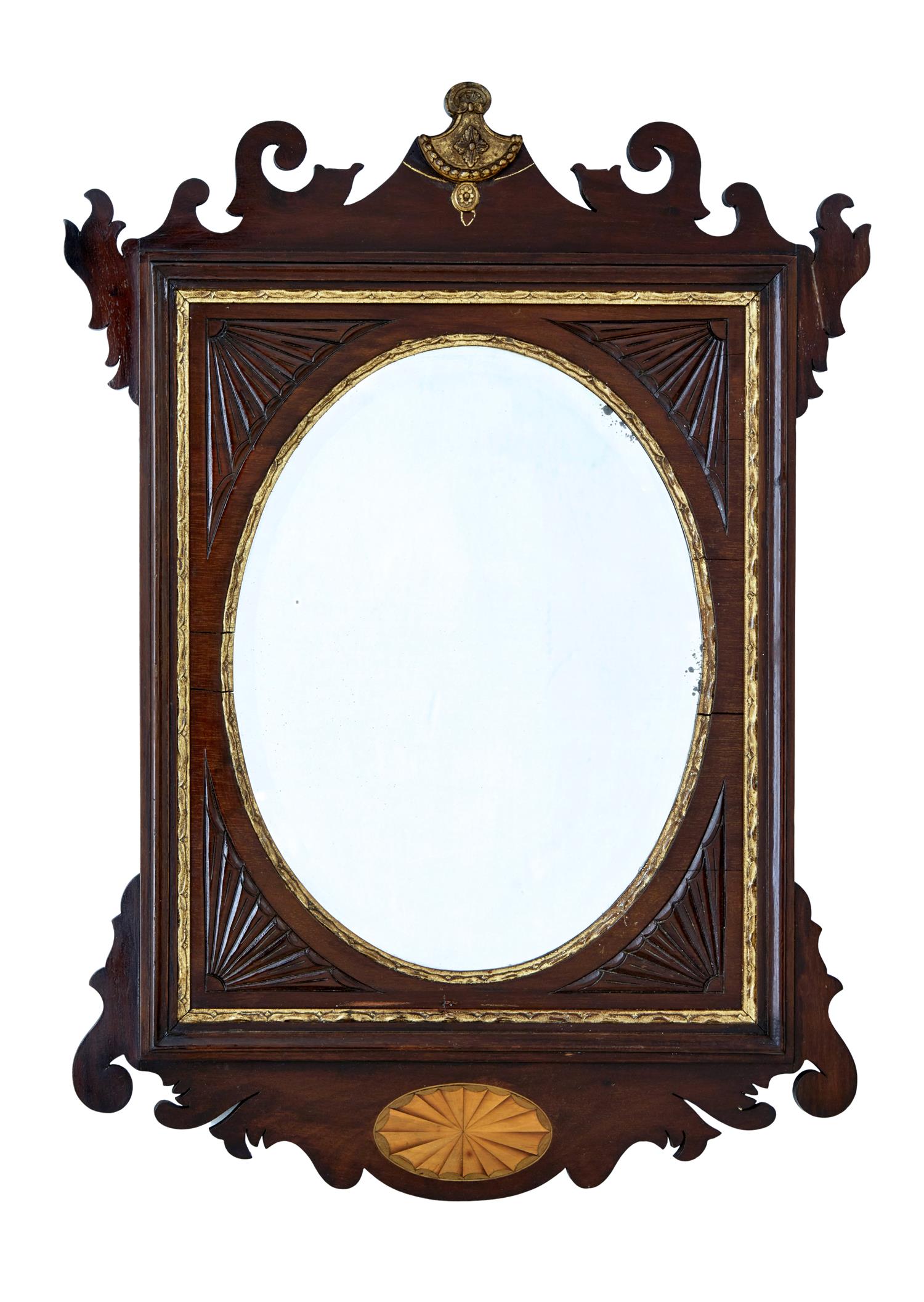 Late 19th Century American Sheraton Revival Walnut Mirror (1 of 5) Late 19th Century American Sheraton Revival Walnut Mirror (1 of 5)