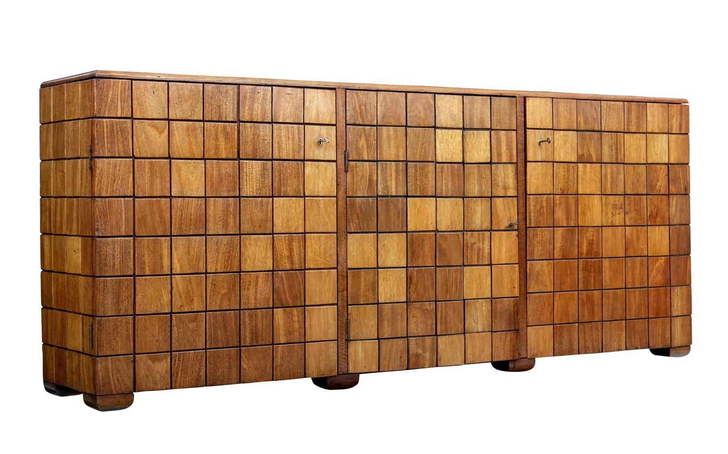Unusual Art Deco Period Shaped Teak Sideboard (1 of 9) Unusual Art Deco Period Shaped Teak Sideboard (1 of 9)