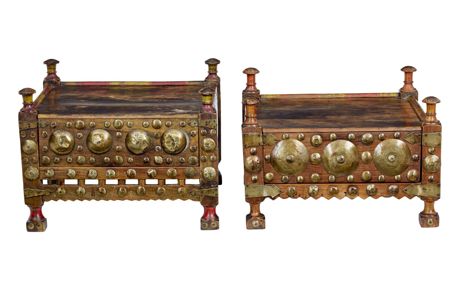 2 19th Century Moroccan Low Bedside Tables (1 of 6) 2 19th Century Moroccan Low Bedside Tables (1 of 6)