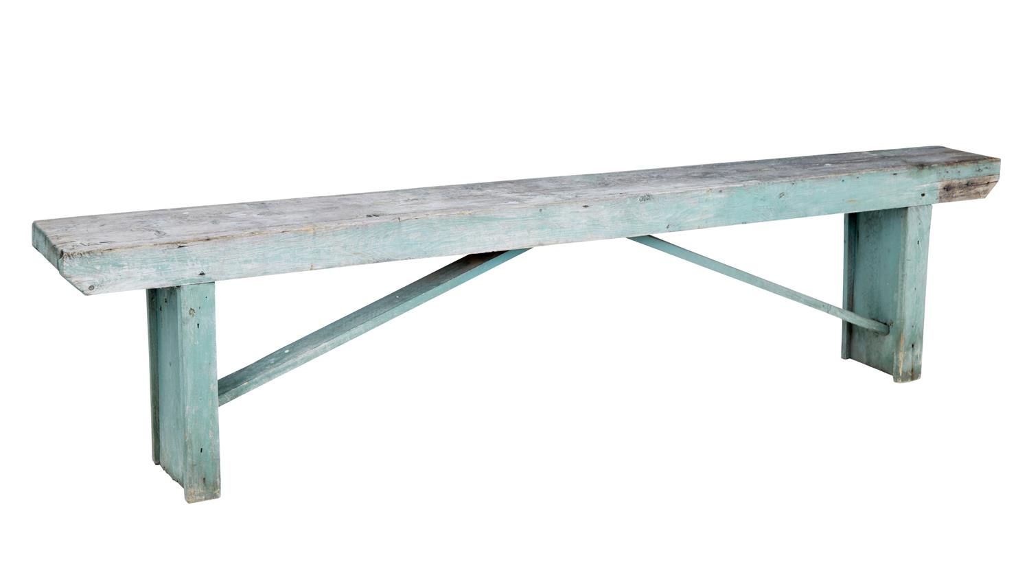 19th Century Swedish Painted Pine Bench (1 of 5) 19th Century Swedish Painted Pine Bench (1 of 5)