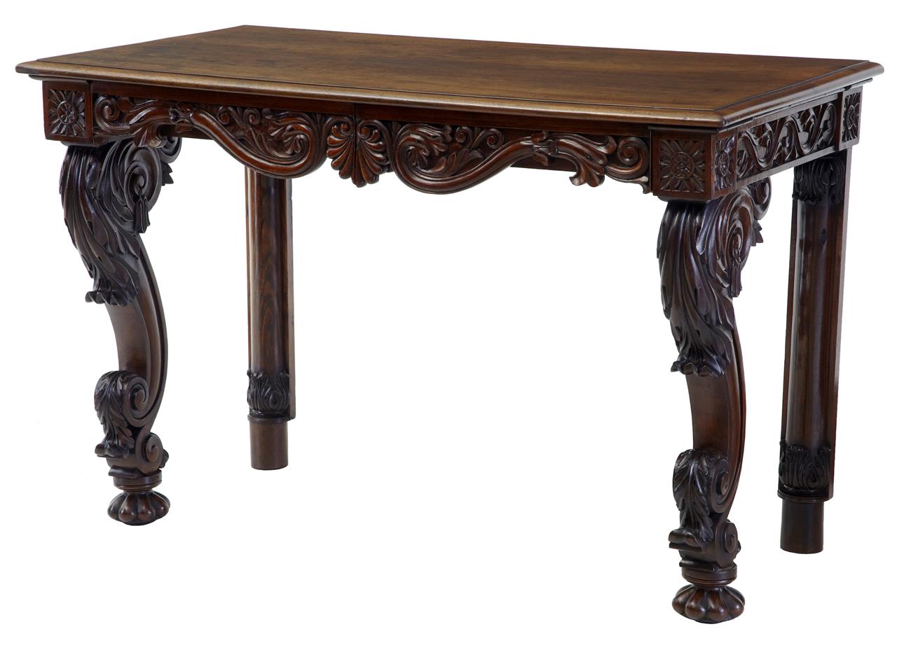 19th Century Anglo Indian Carved Rosewood Console Side Table c.1870 (1 of 1) 19th Century Anglo Indian Carved Rosewood Console Side Table c.1870 (1 of 1)