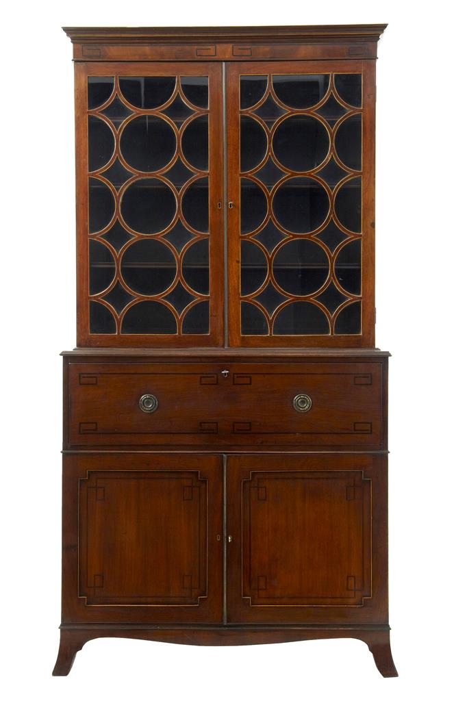 19th Century George III Hepplewhite Design Mahogany Secretaire Bookcase (1 of 1) 19th Century George III Hepplewhite Design Mahogany Secretaire Bookcase (1 of 1)