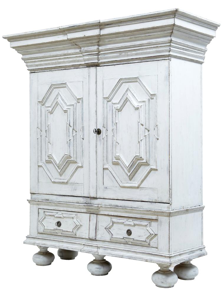 19th Century Painted Gothic Swedish Cabinet Cupboard c.1870 (1 of 1) 19th Century Painted Gothic Swedish Cabinet Cupboard c.1870 (1 of 1)