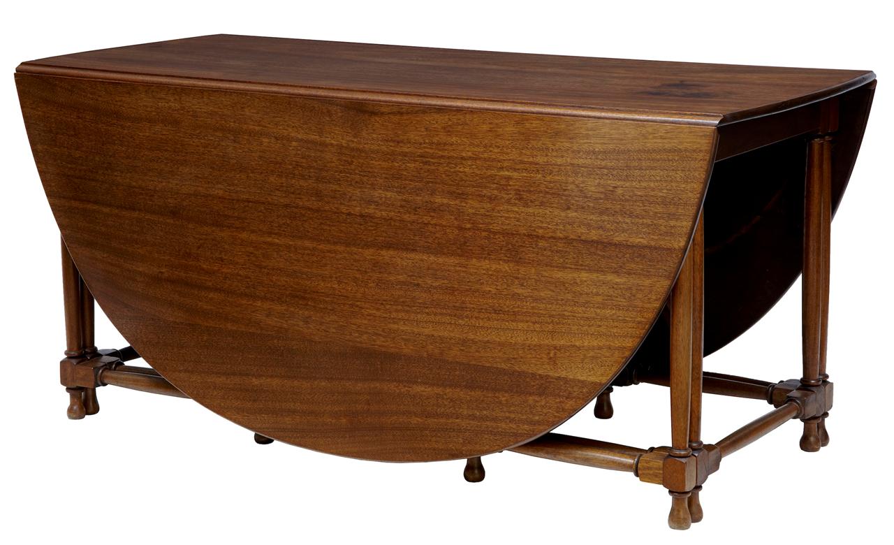 Large 1920's Mahogany Gateleg Dining Table (1 of 4) Large 1920's Mahogany Gateleg Dining Table (1 of 4)