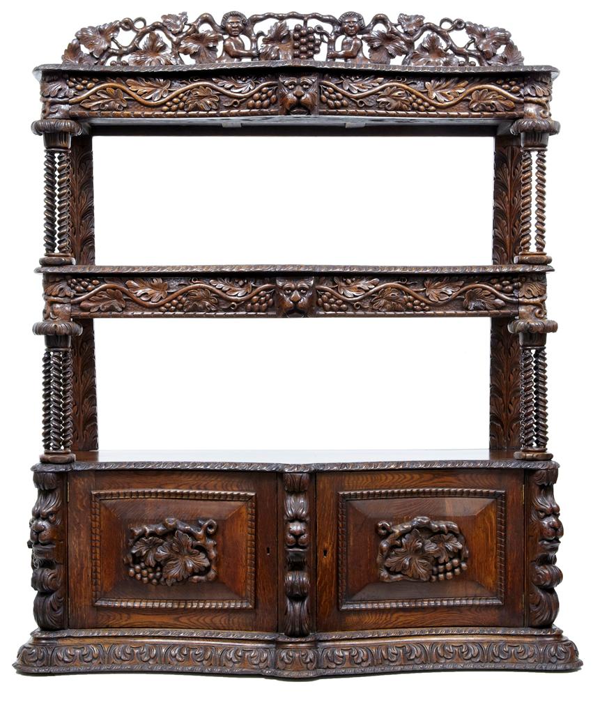 19th Century Profusely Carved Victorian Oak Buffet c.1870 (1 of 11) 19th Century Profusely Carved Victorian Oak Buffet c.1870 (1 of 11)