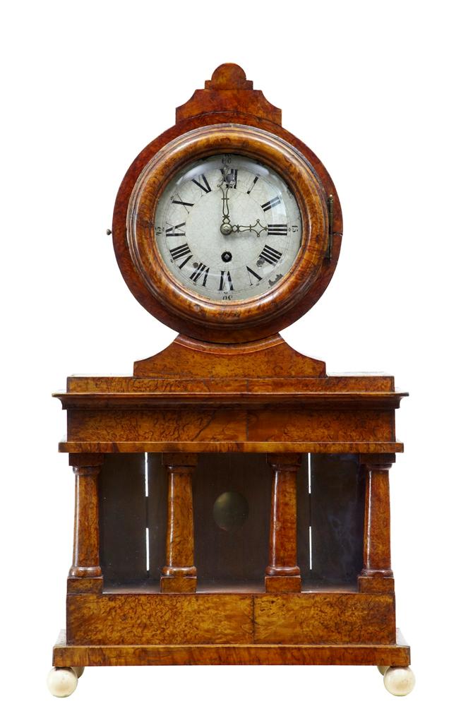 19th Century Birchroot Mantle Clock by Svensson (1 of 1) 19th Century Birchroot Mantle Clock by Svensson (1 of 1)