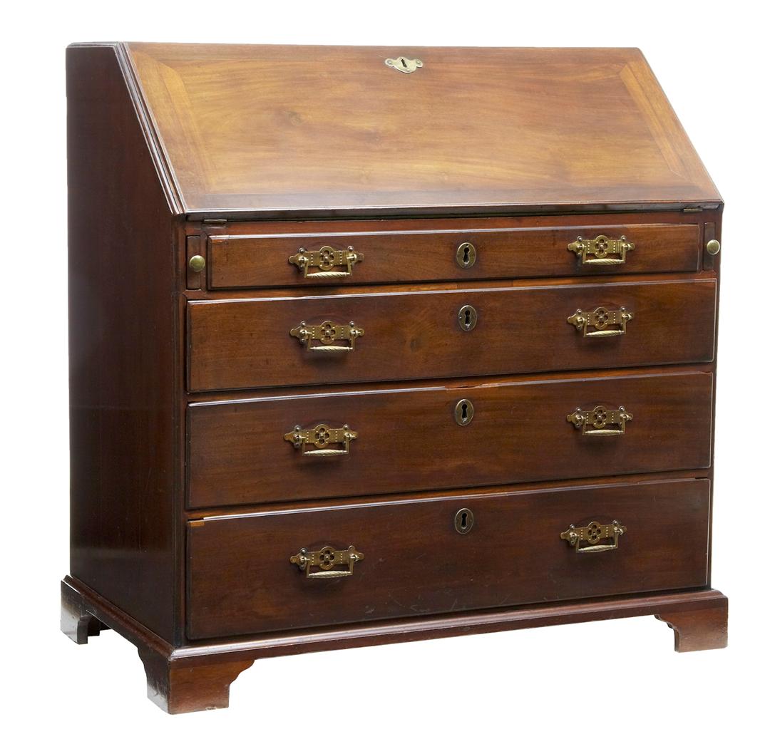 Late 18th Century George III Mahogany Bureau Desk (1 of 7) Late 18th Century George III Mahogany Bureau Desk (1 of 7)
