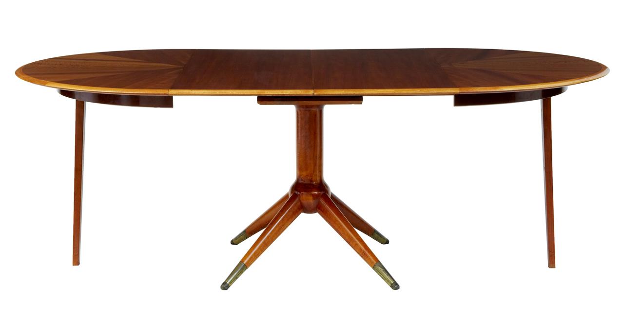 1950's David Rosen Napoli Design Extending Teak Dining Table (1 of 1) 1950's David Rosen Napoli Design Extending Teak Dining Table (1 of 1)