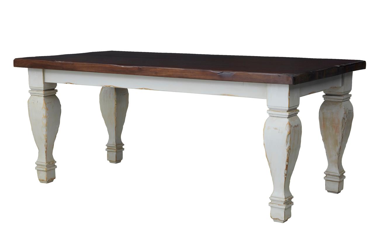 Large Hardwood Painted Base Dining Table (1 of 5) Large Hardwood Painted Base Dining Table (1 of 5)