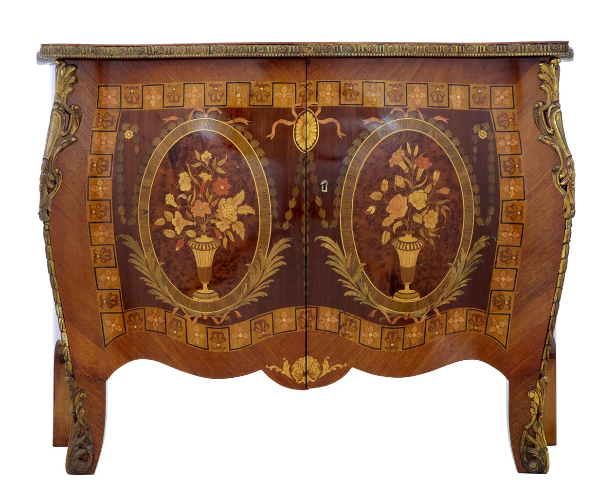 Inlaid Walnut Cabinet Commode c.1950 (1 of 1) Inlaid Walnut Cabinet Commode c.1950 (1 of 1)