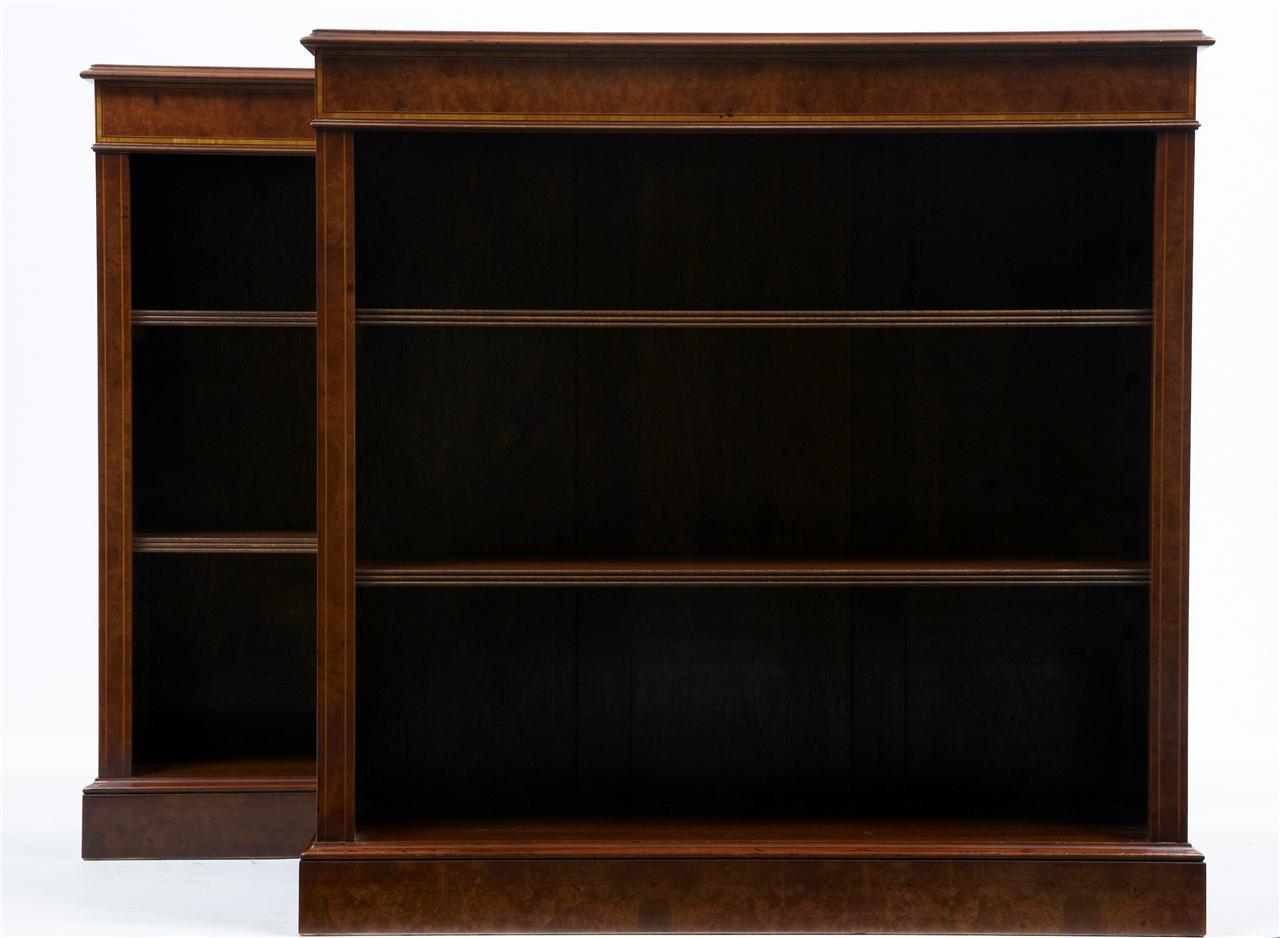 Small Pair of Walnut Open Bookcases (1 of 1) Small Pair of Walnut Open Bookcases (1 of 1)
