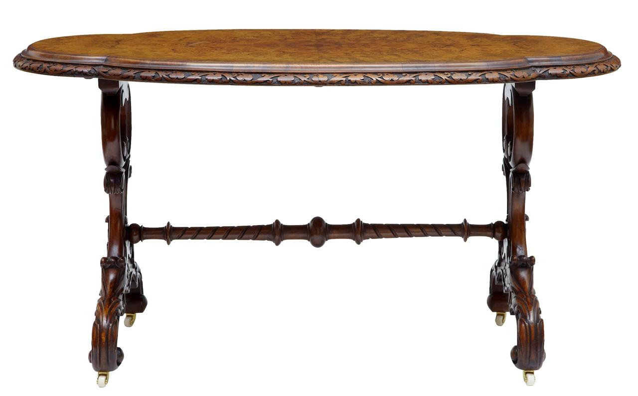 19th Century Carved Walnut Oval Side Table c.1860 (1 of 5) 19th Century Carved Walnut Oval Side Table c.1860 (1 of 5)