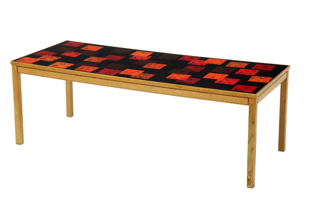1960's David Rosen & P Torneman Teak & Enamel Coffee Table for Nk (1 of 6) 1960's David Rosen & P Torneman Teak & Enamel Coffee Table for Nk (1 of 6)