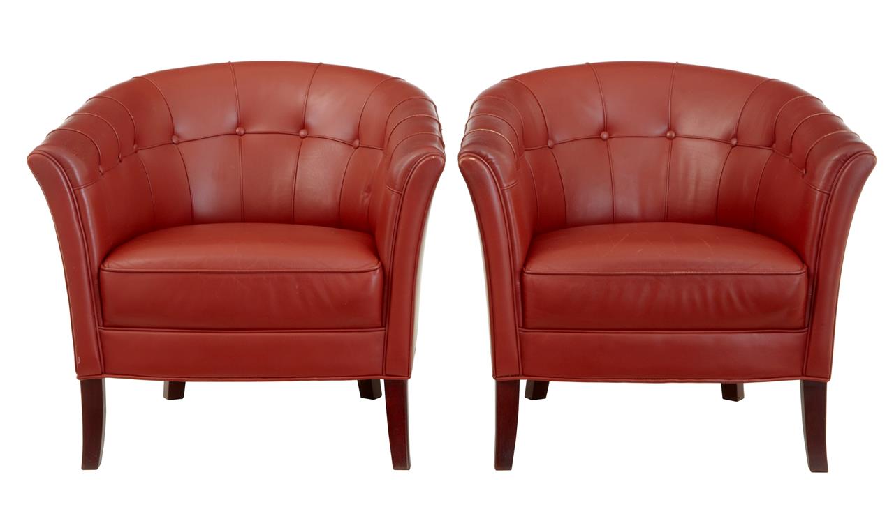 Pair of Quality 1970's Leather Lounge Armchairs (1 of 6) Pair of Quality 1970's Leather Lounge Armchairs (1 of 6)