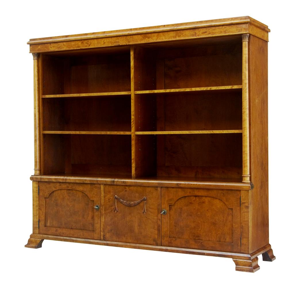 Early 20th Century Empire Revival Birch Bookcase Cabinet c.1910 (1 of 6) Early 20th Century Empire Revival Birch Bookcase Cabinet c.1910 (1 of 6)