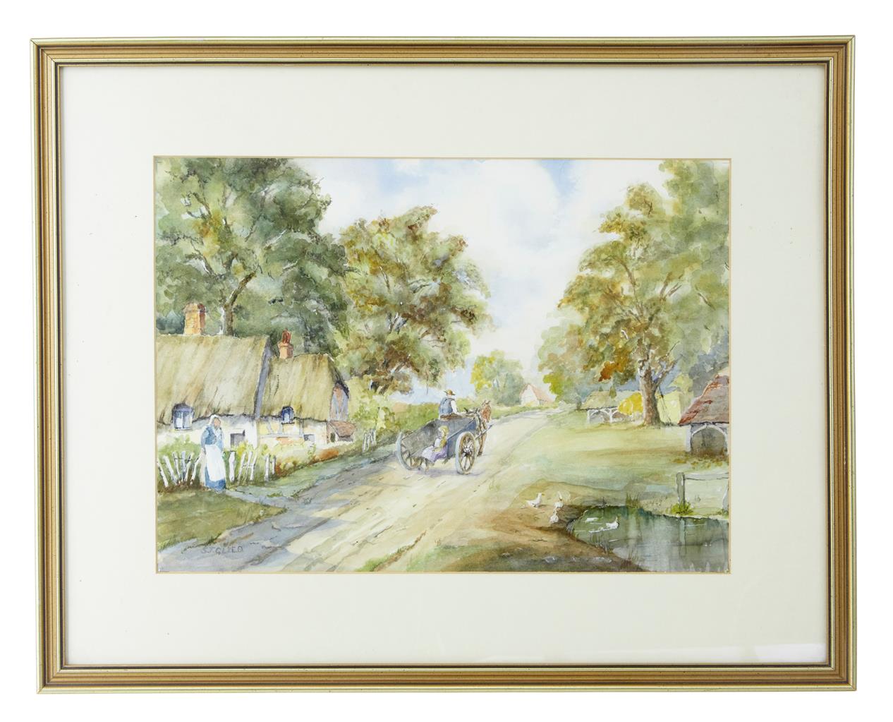 Large 20th Century Watercolour By S J Gleed (1 of 3) Large 20th Century Watercolour By S J Gleed (1 of 3)