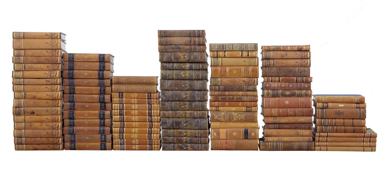 90 Fine Quality Leather Bound Decorative Books (1 of 1) 90 Fine Quality Leather Bound Decorative Books (1 of 1)