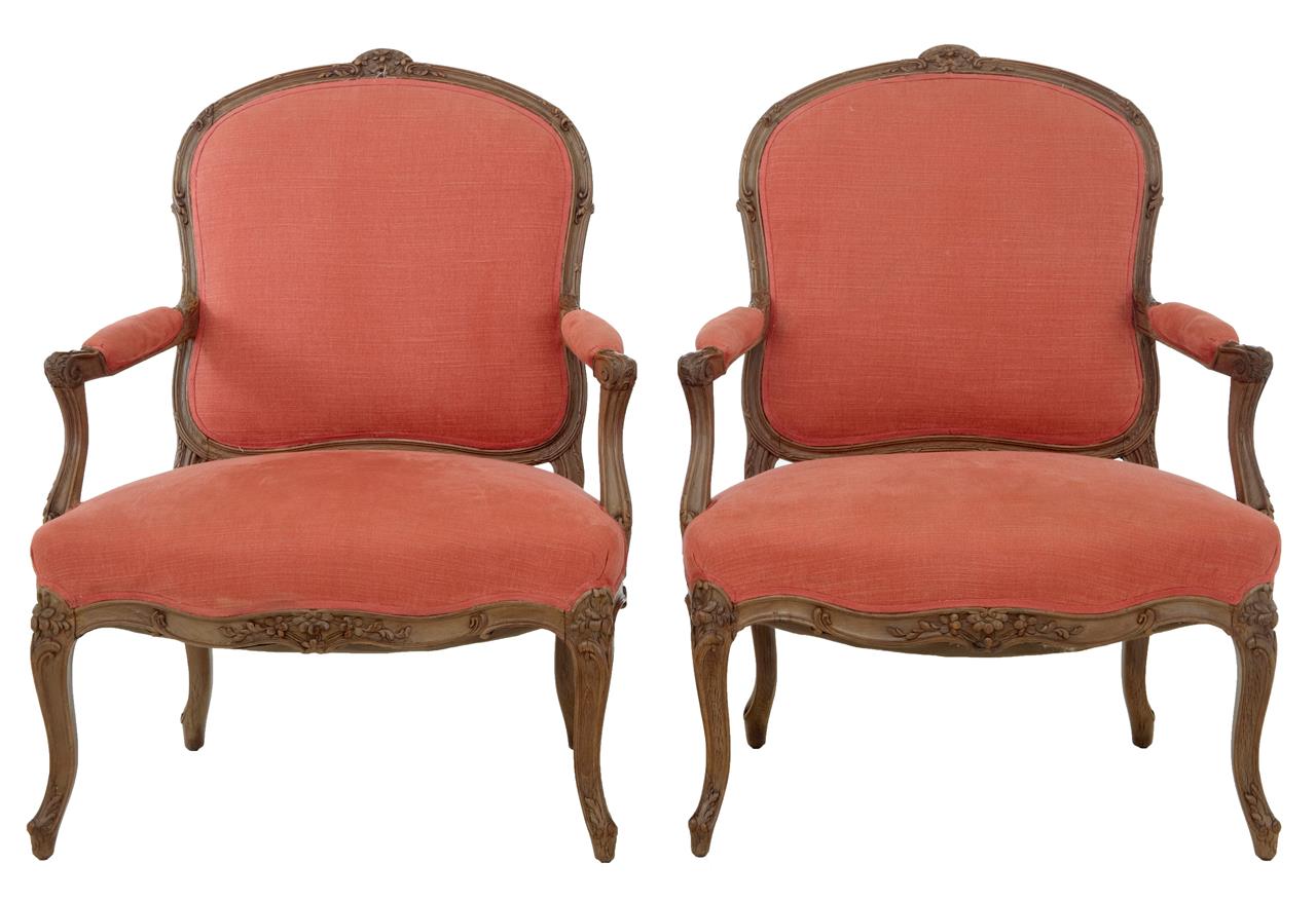 Pair of 19th Century Carved French Walnut Armchairs (1 of 1) Pair of 19th Century Carved French Walnut Armchairs (1 of 1)