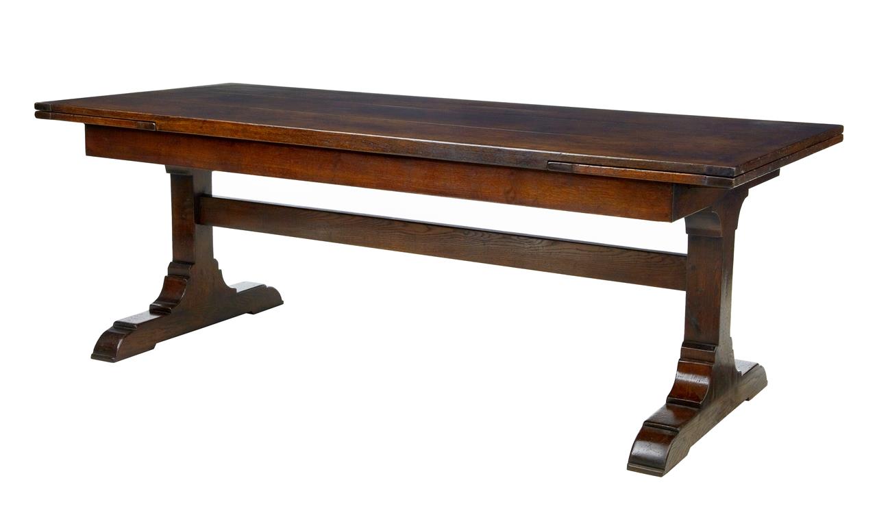 Fine English Made Oak Drawleaf Dining Table (1 of 6) Fine English Made Oak Drawleaf Dining Table (1 of 6)