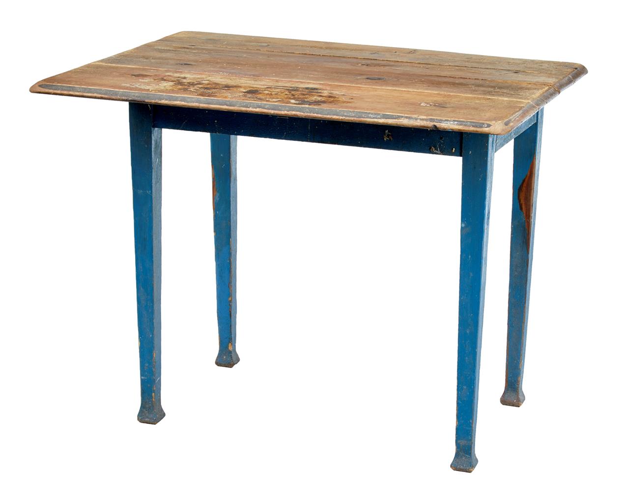 19th Century Swedish Painted Pine Drop Leaf Kitchen Table (1 of 5) 19th Century Swedish Painted Pine Drop Leaf Kitchen Table (1 of 5)