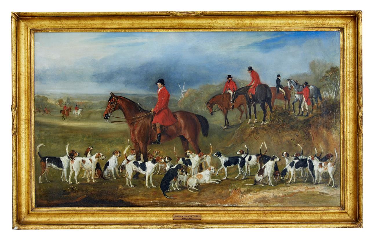 Large 19th Century Sporting Hunt Oil Painting by John Fernely Junior (1 of 1) Large 19th Century Sporting Hunt Oil Painting by John Fernely Junior (1 of 1)