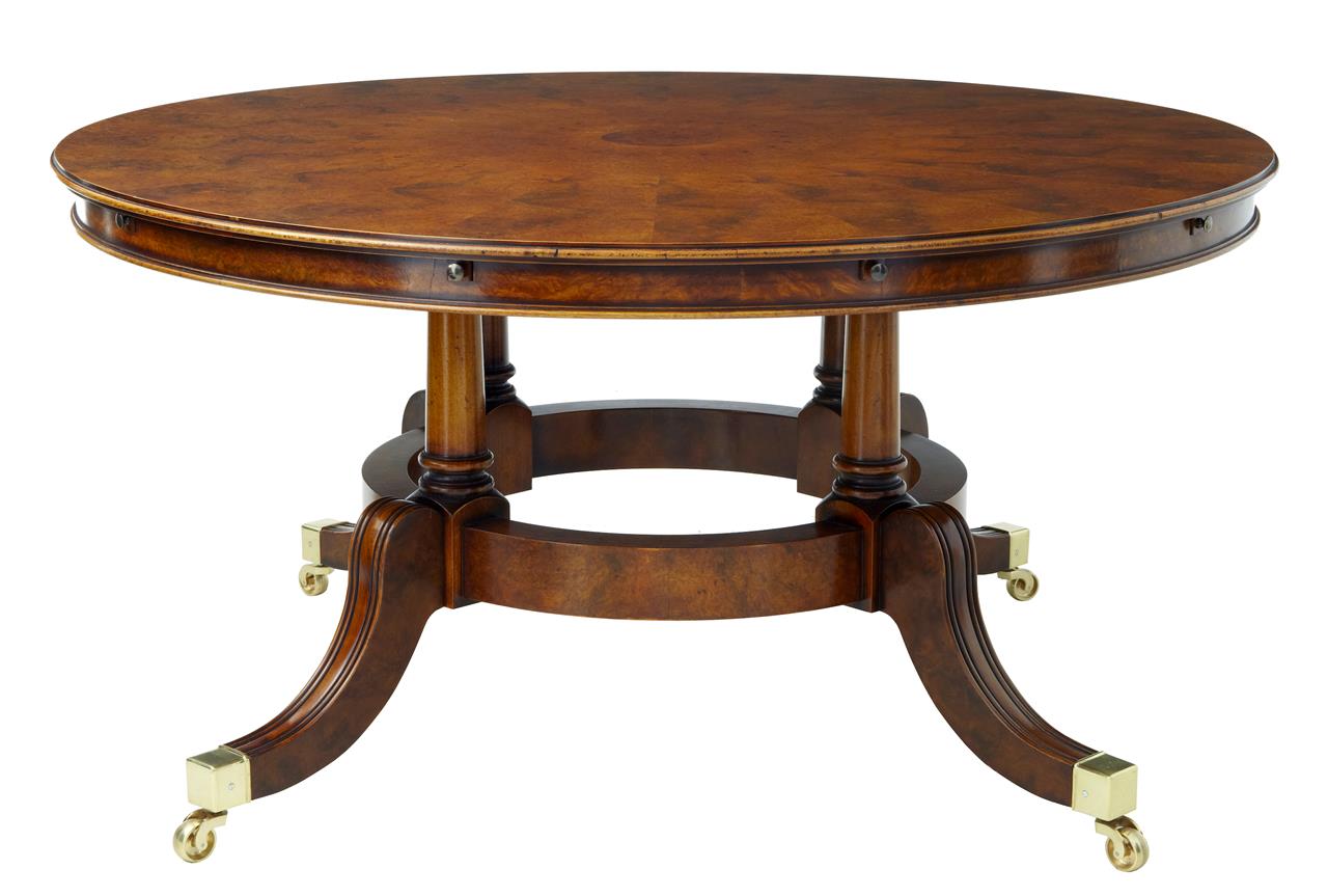 Large Walnut Extending Jupe Dining Table (1 of 1) Large Walnut Extending Jupe Dining Table (1 of 1)