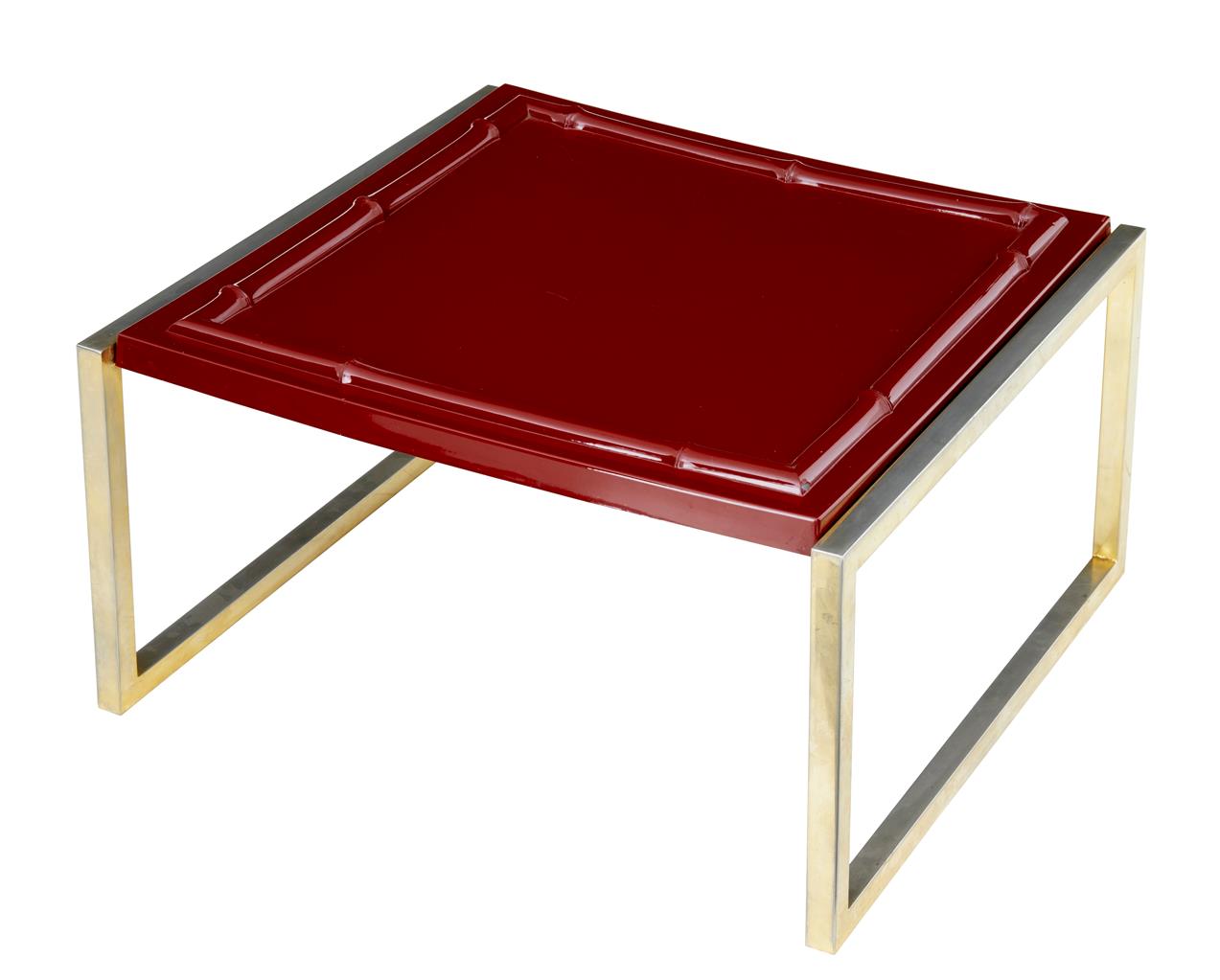 1970's Modern Faux Bamboo Coffee Table by Jansen (1 of 3) 1970's Modern Faux Bamboo Coffee Table by Jansen (1 of 3)