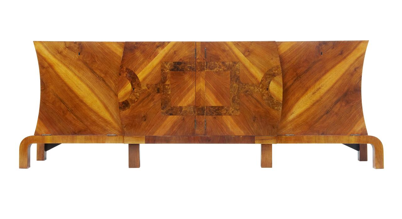 Large Art Deco Walnut & Root Sideboard (1 of 1) Large Art Deco Walnut & Root Sideboard (1 of 1)