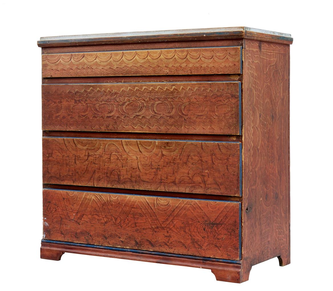 Rare 19th Century Swedish Painted Chest of Drawers (1 of 1) Rare 19th Century Swedish Painted Chest of Drawers (1 of 1)
