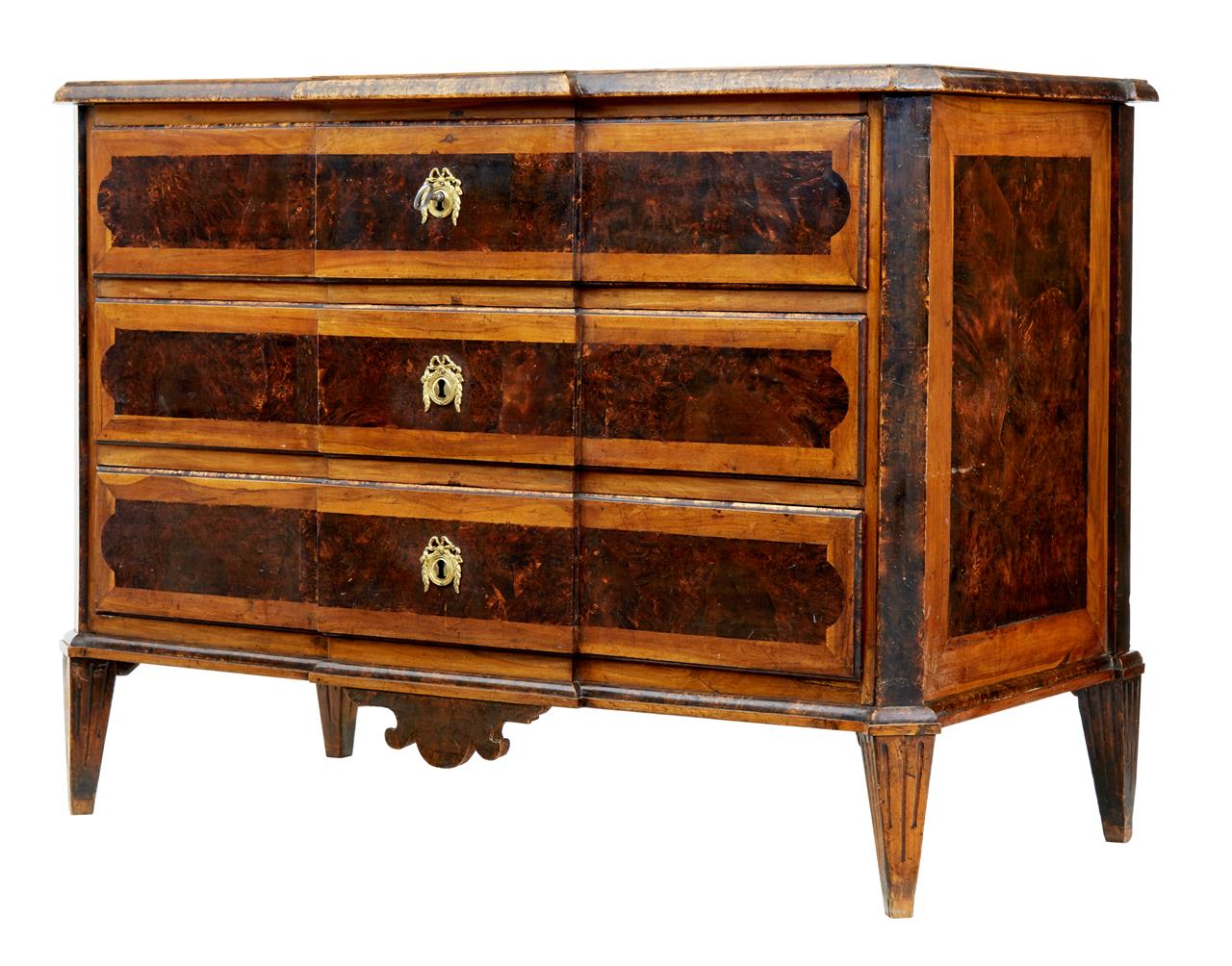 Quality 19th Century Swedish Birch & Alder Root Commode Chest of Drawers (1 of 1) Quality 19th Century Swedish Birch & Alder Root Commode Chest of Drawers (1 of 1)