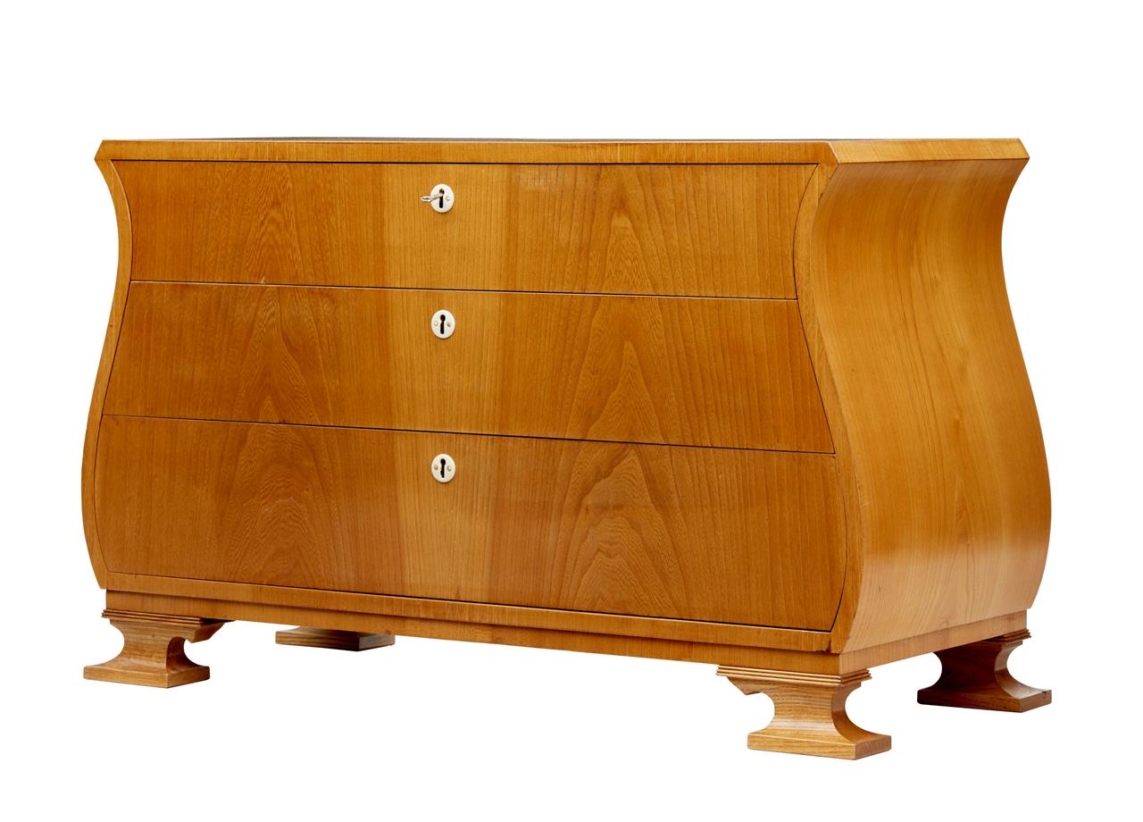 1950s Lyre Shaped Elm Chest of Drawers (1 of 1) 1950s Lyre Shaped Elm Chest of Drawers (1 of 1)