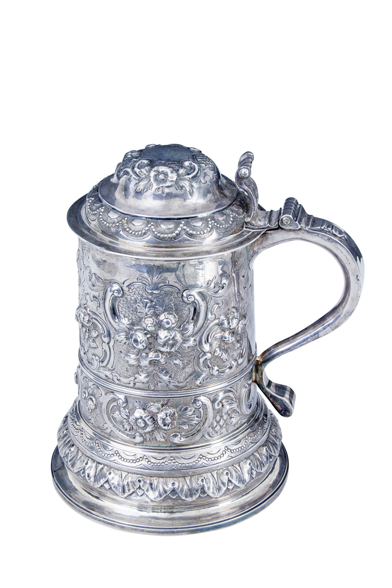 George I Silver Rococo Silver Lidded Tankard by John Penfold (1 of 10) George I Silver Rococo Silver Lidded Tankard by John Penfold (1 of 10)