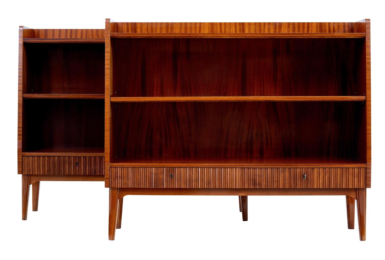 Pair of 20th Century 1970's Scandinavian Teak Low Bookcases (1 of 1) Pair of 20th Century 1970's Scandinavian Teak Low Bookcases (1 of 1)