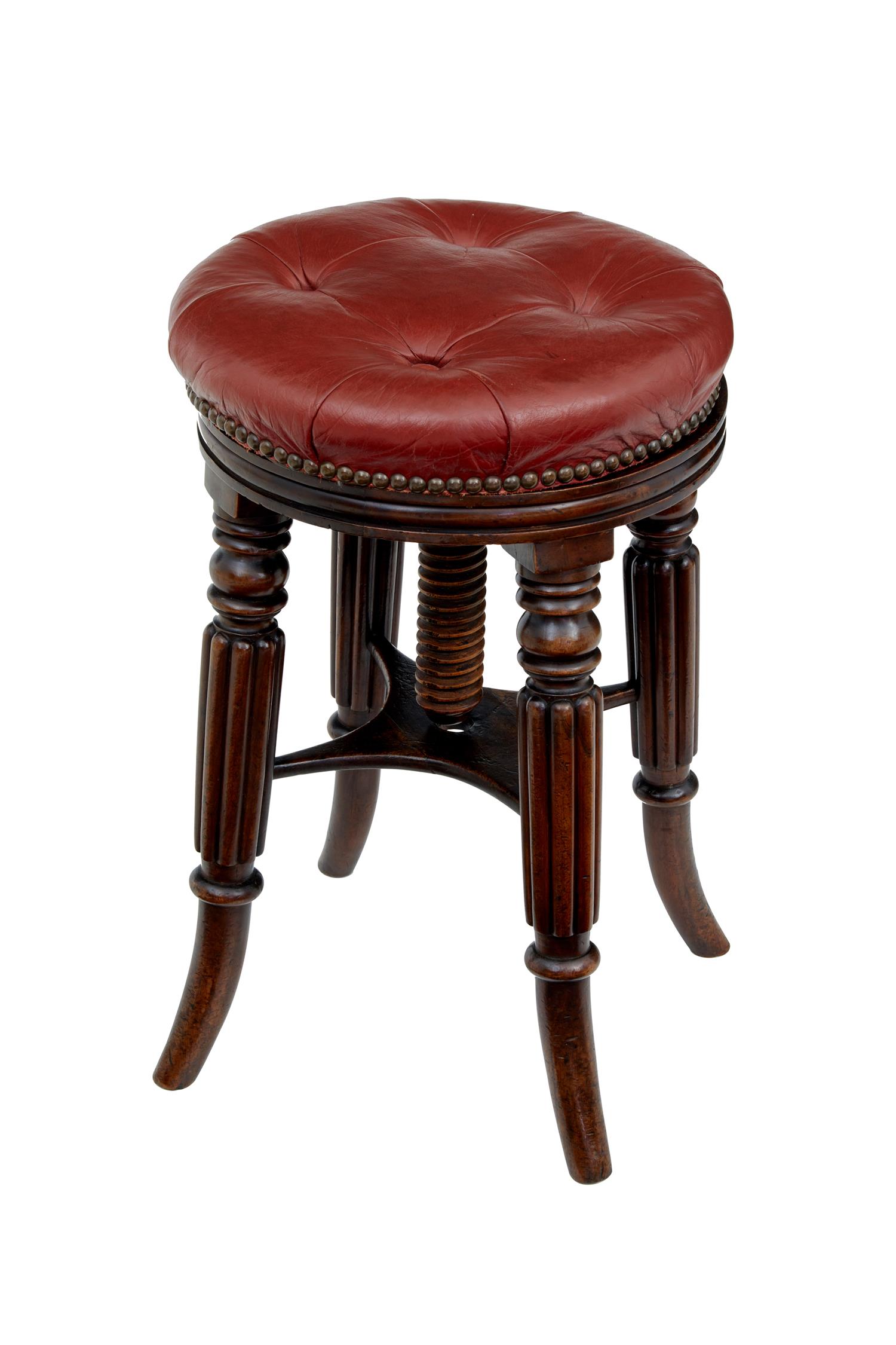 Late 19th Century Mahogany Piano Stool (1 of 3) Late 19th Century Mahogany Piano Stool (1 of 3)