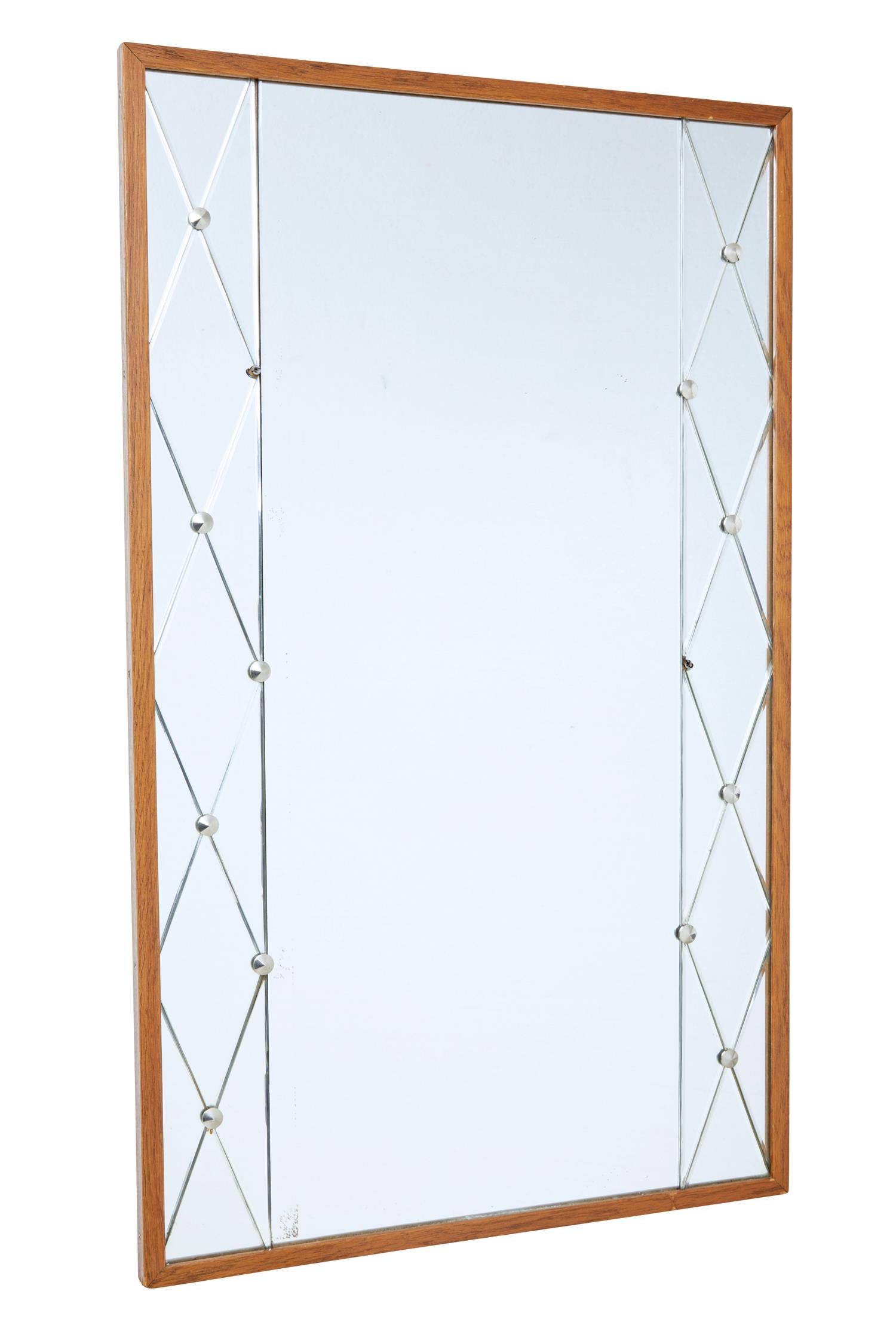 Mid 20th Century Teak Frame Mirror c.1950 (1 of 1) Mid 20th Century Teak Frame Mirror c.1950 (1 of 1)