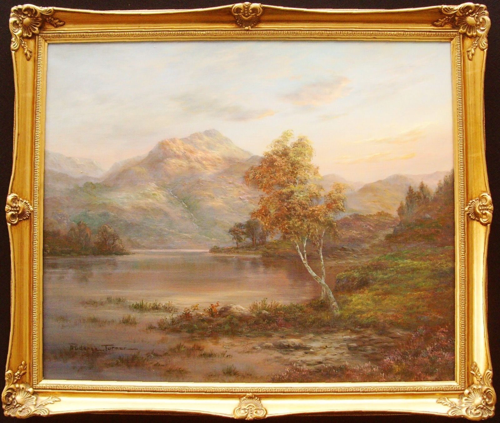 Stunning Scottish Loch Oil Painting At Sunset by Prudence Turner (1 of 7) Stunning Scottish Loch Oil Painting At Sunset by Prudence Turner (1 of 7)