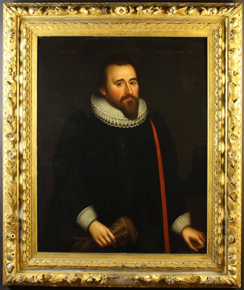 Oil Portrait of Richard Graves Wearing Ruff Collar by Follower of Gilbert Jackson c.1621 (1 of 1)