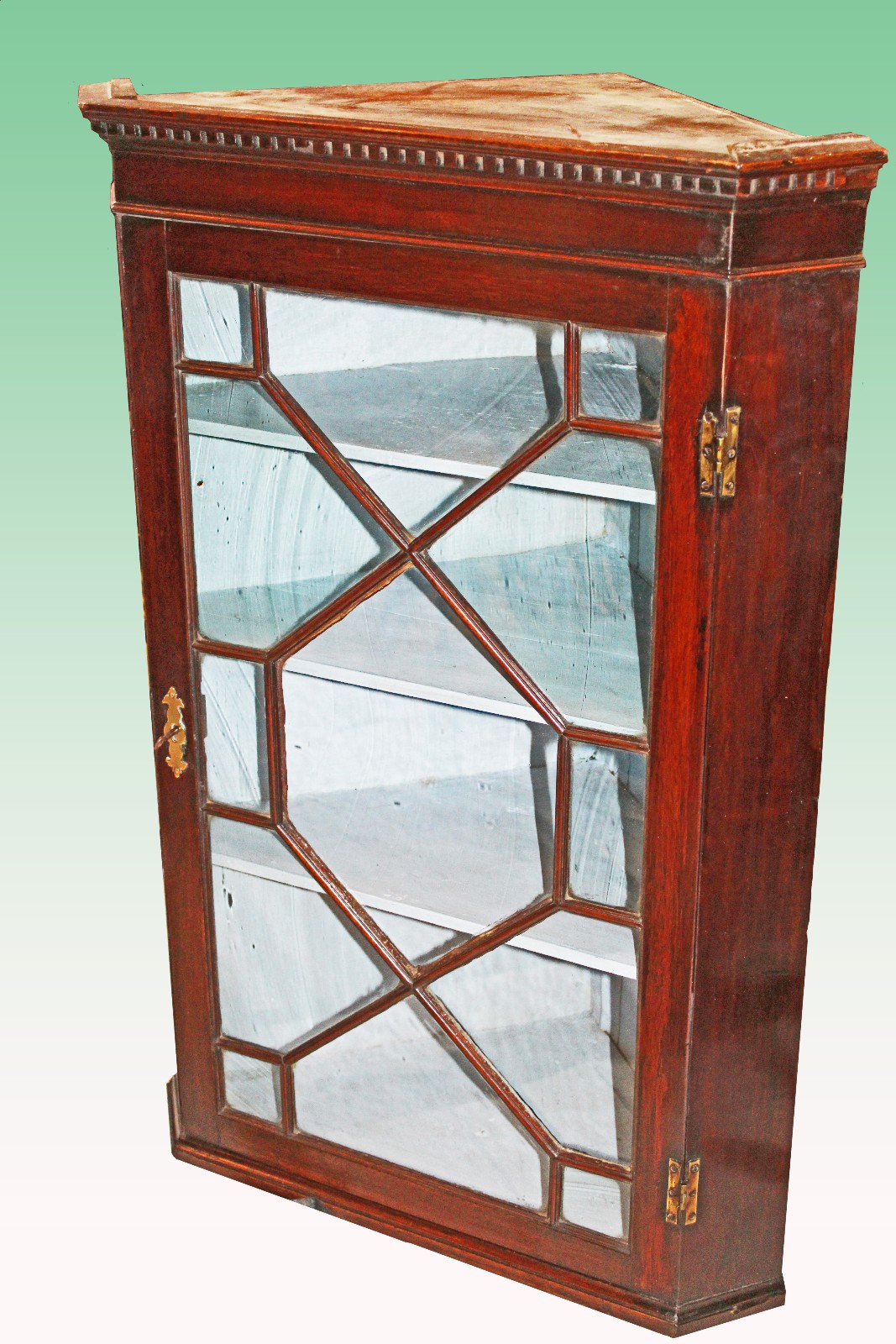 18th Century Astragal Glazed Mahogany Hanging Corner Cabinet (1 of 1) 18th Century Astragal Glazed Mahogany Hanging Corner Cabinet (1 of 1)