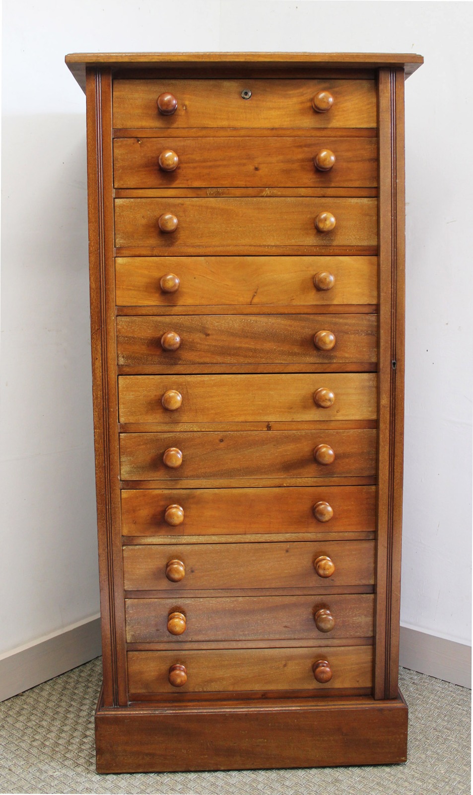 Tall Victorian Wellington Chest of Drawers. Document Cabinet. (1 of 7) Tall Victorian Wellington Chest of Drawers. Document Cabinet. (1 of 7)