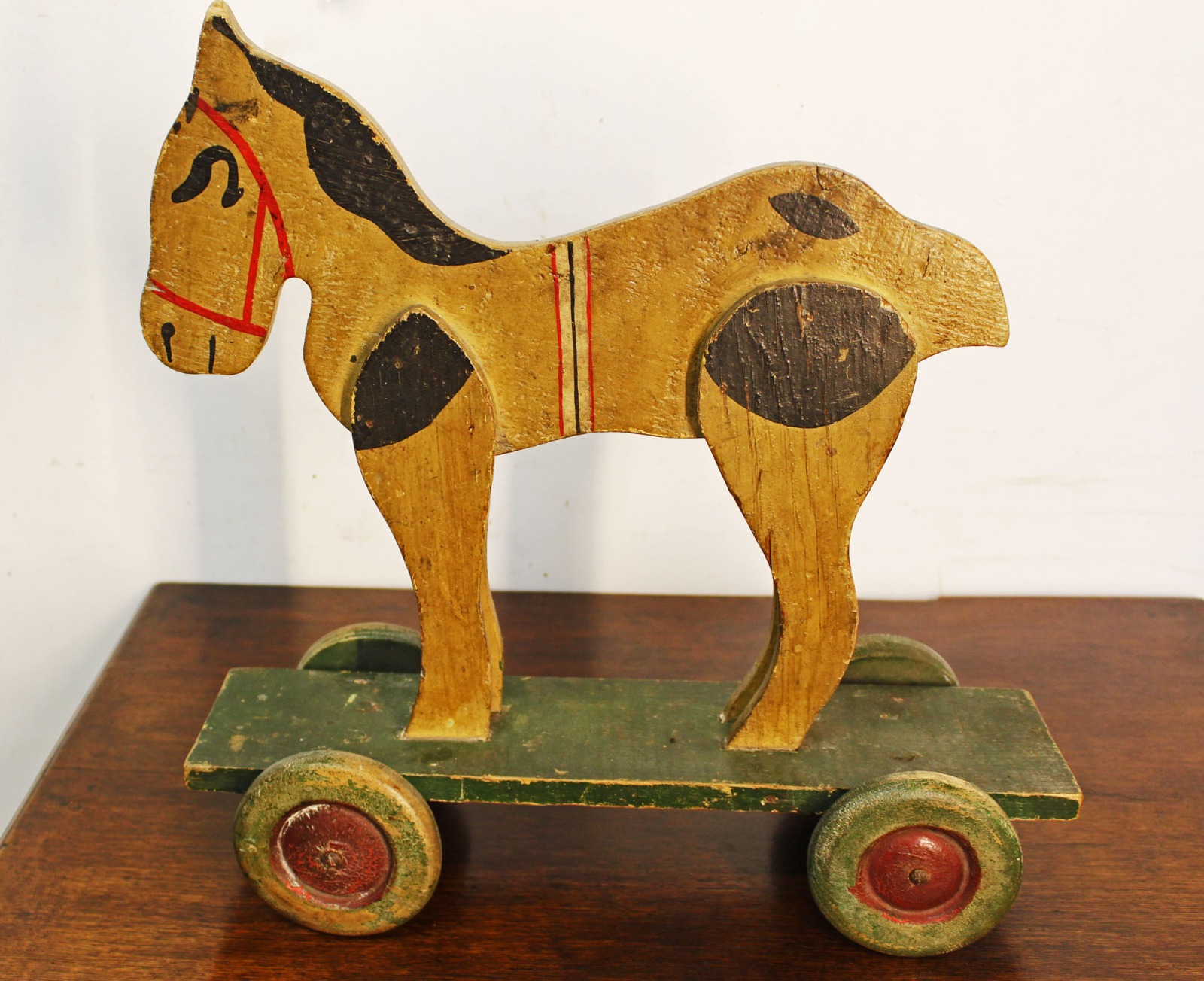 Antique Painted Wooden Toy Horse (1 of 7)