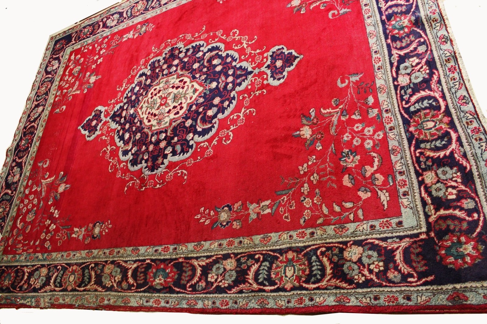 Large Vintage Red Ground Middle Eastern Carpet LA194358