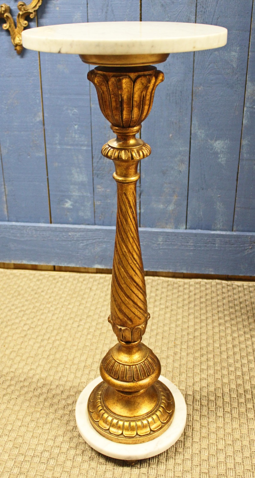 Marble & Giltwood Torchière Plant Stand (1 of 6) Marble & Giltwood Torchière Plant Stand (1 of 6)