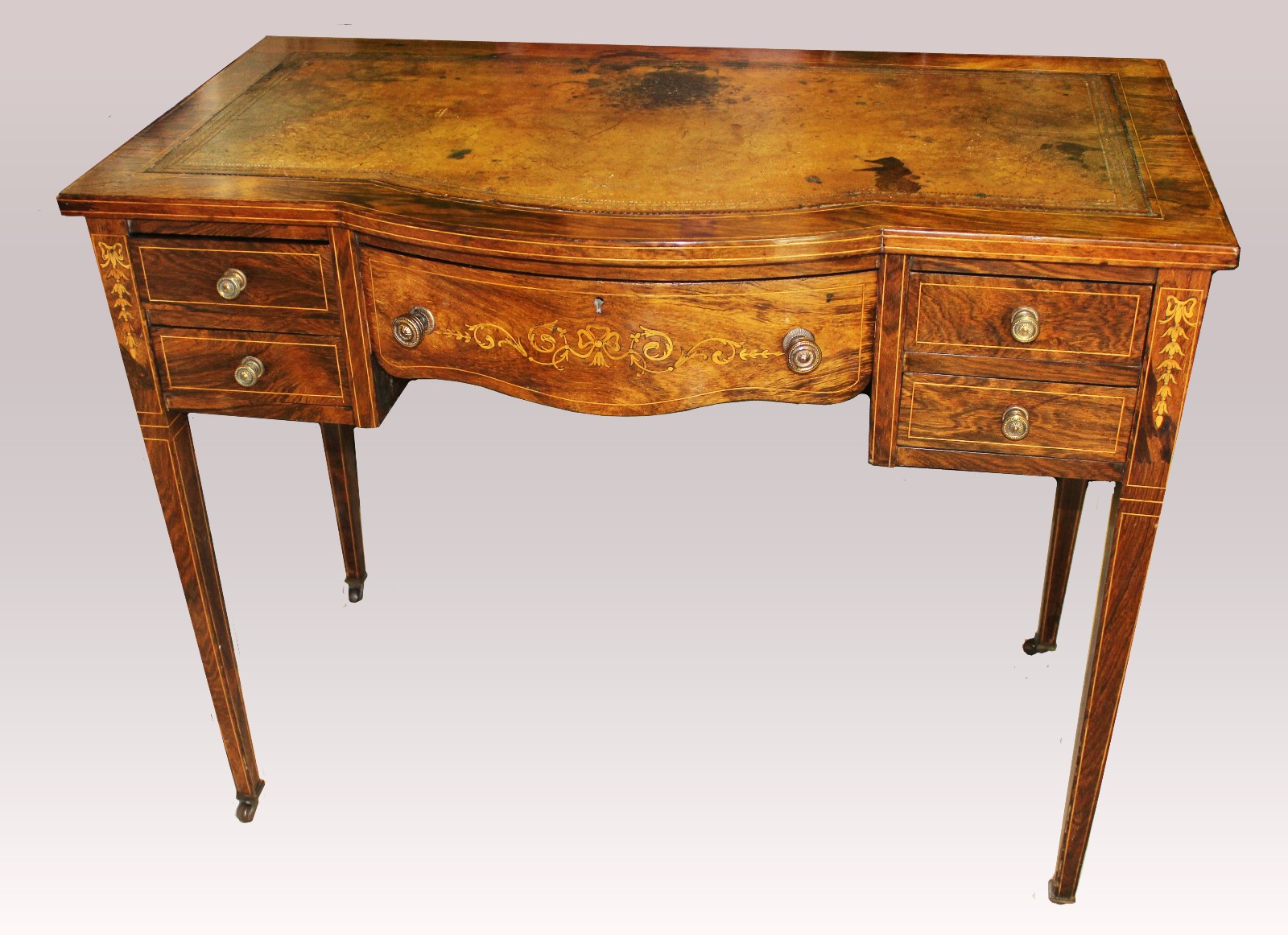 Edwardian Rosewood Dressing Table / Writing Table / Desk (1 of 1)