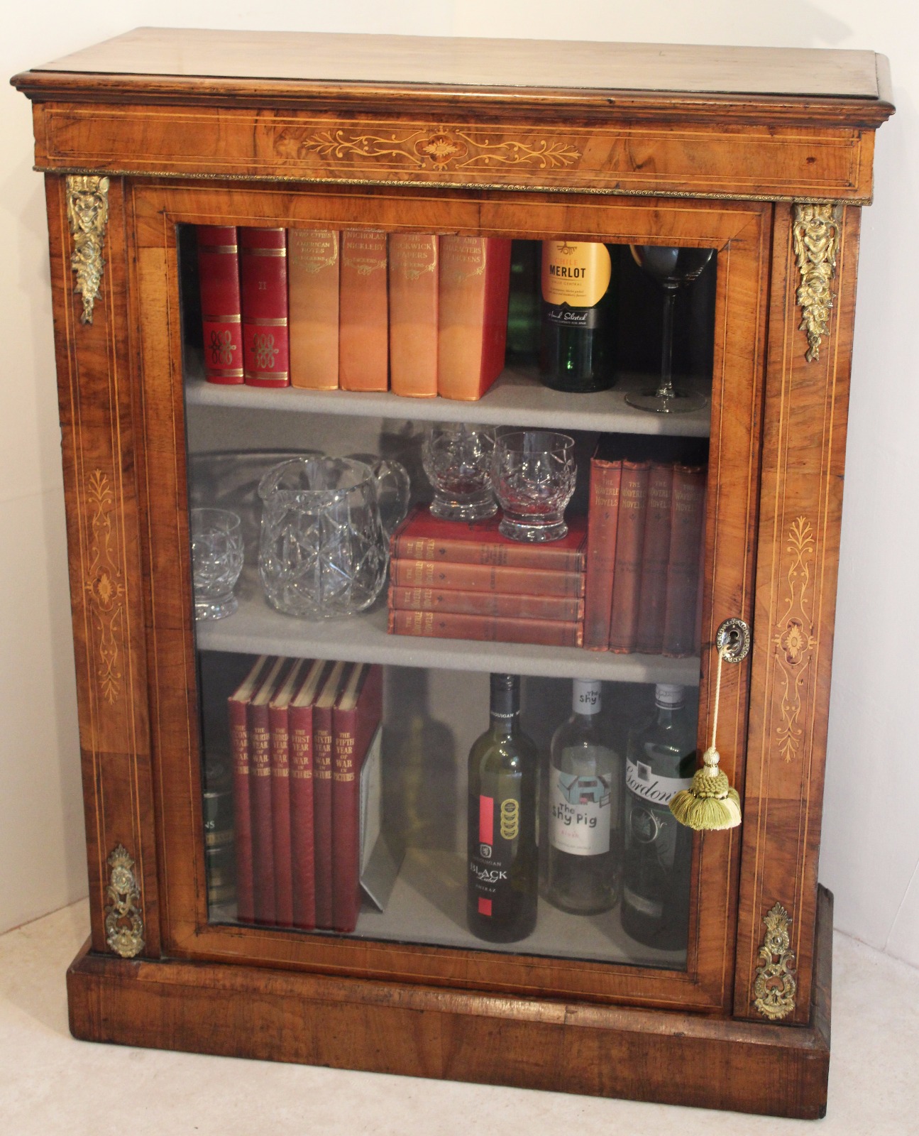 Antique Pier Glass Cabinet - Victorian Walnut C.1850 (1 of 1) Antique Pier Glass Cabinet - Victorian Walnut C.1850 (1 of 1)