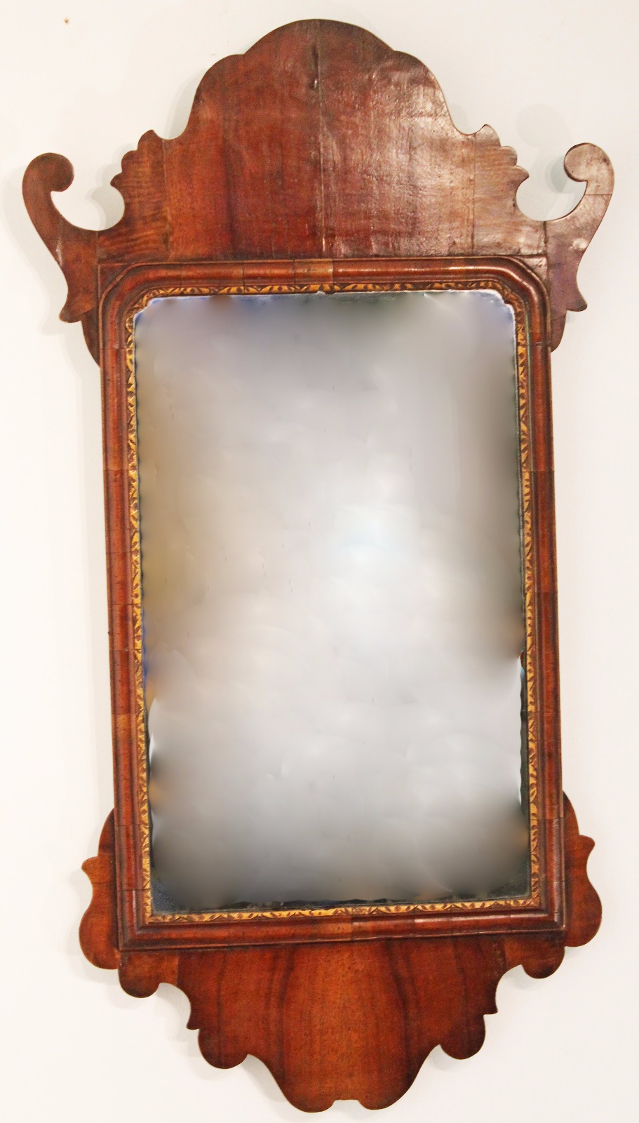 18th Century George II Walnut Mirror. Dated 1741 (1 of 1) 18th Century George II Walnut Mirror. Dated 1741 (1 of 1)