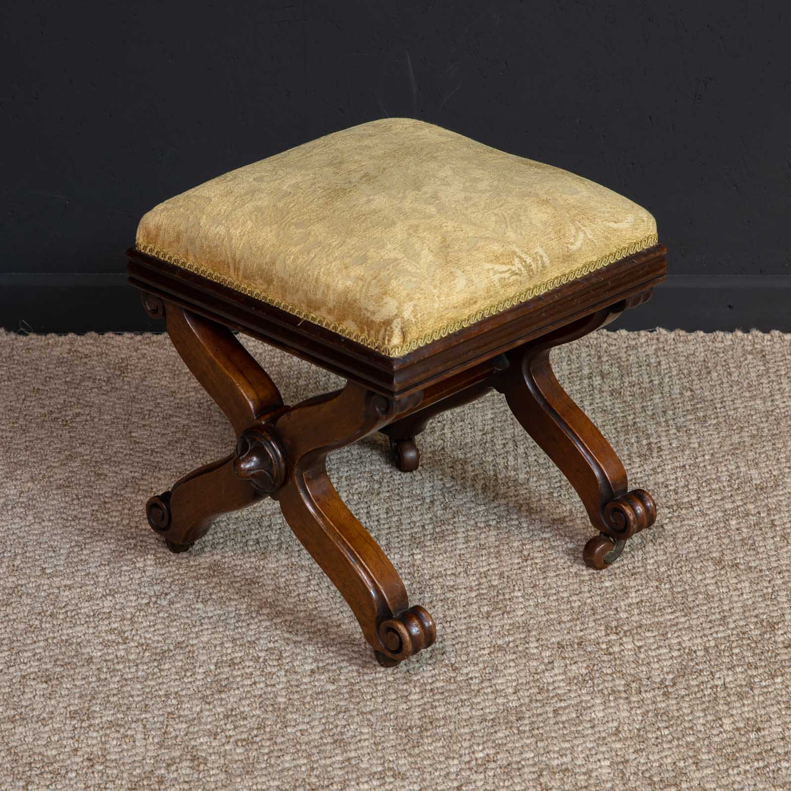 William IV Mahogany X Stool (1 of 11) William IV Mahogany X Stool (1 of 11)