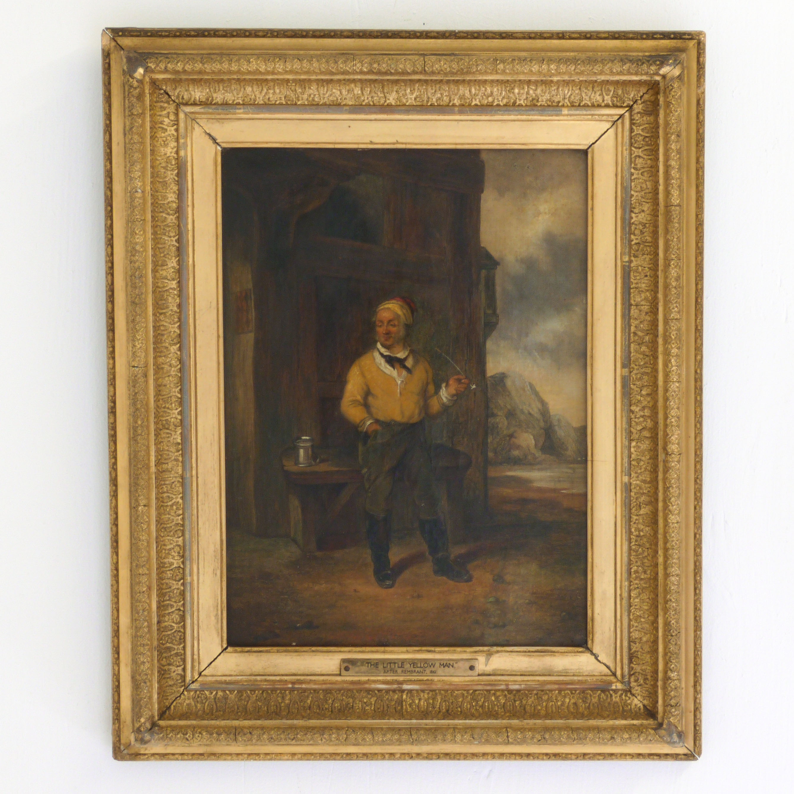 Victorian Oil Painting - The Little Yellow Man (1 of 9)